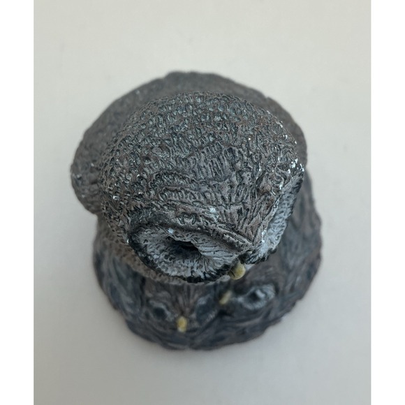 Vintage Studio Pottery Mother Owl with 2 Owlets in Nest - Picture 6 of 11